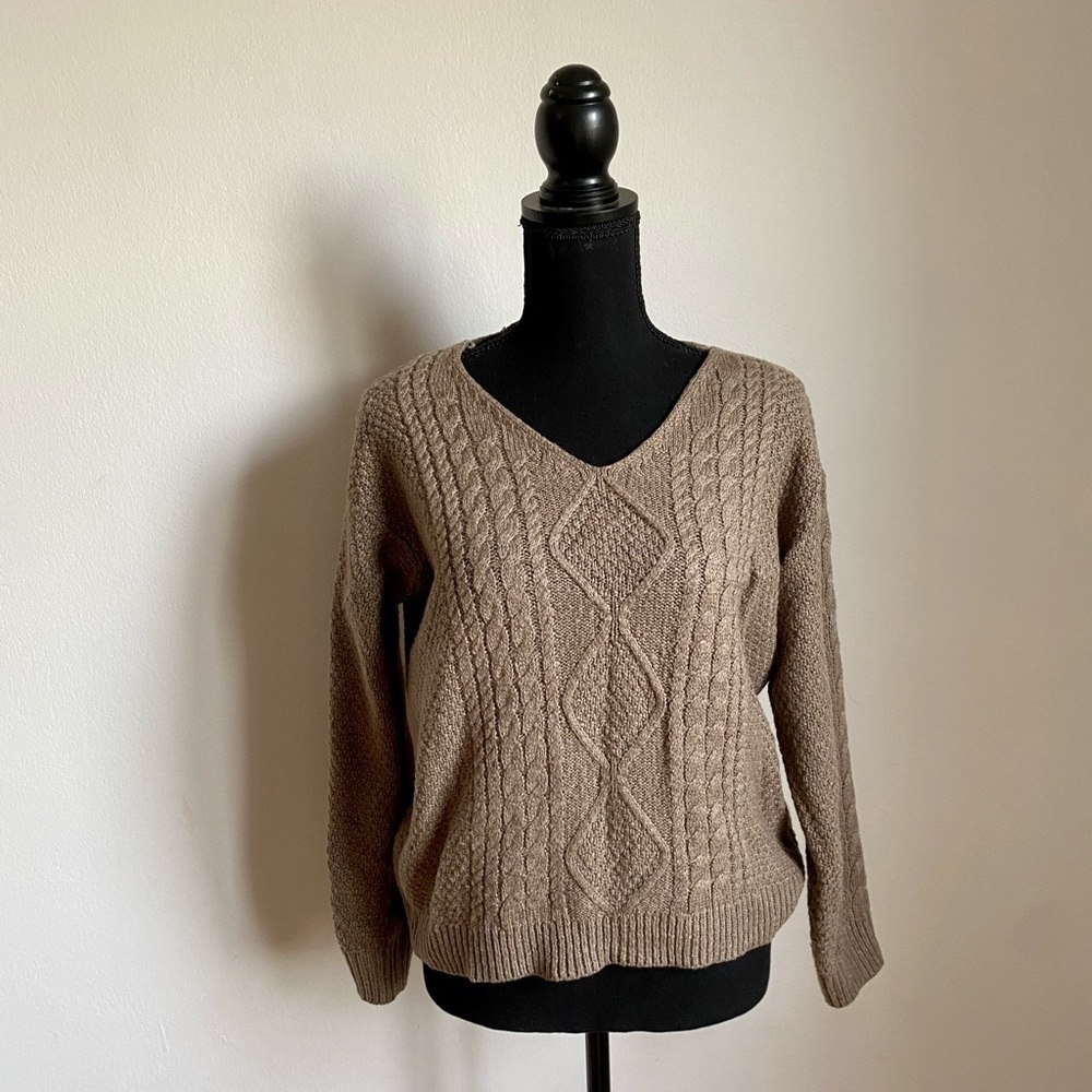 RD Style Sweater, tan sweater